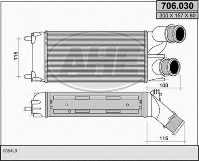AHE 706030 - Интеркулер