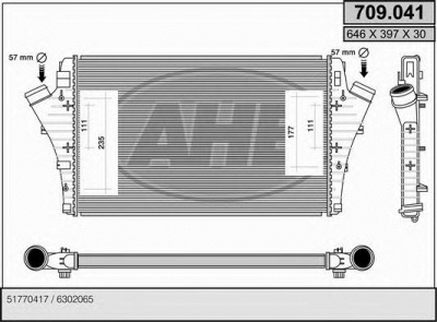 AHE 709041 - Интеркулер