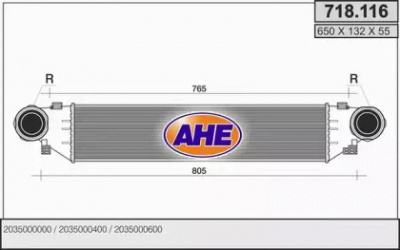AHE 718116 -  Интеркулер