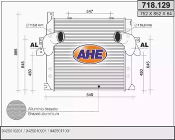 AHE 718129 - Интеркулер