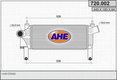 AHE 720002 - Интеркулер