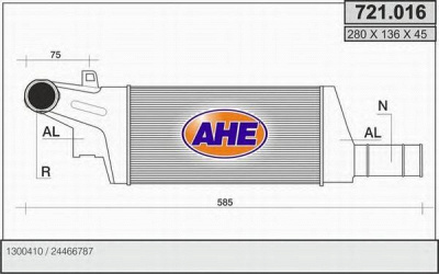 AHE 721016 -  Интеркулер