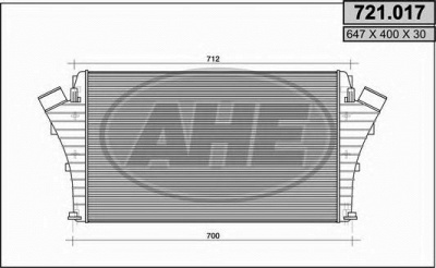 AHE 721017 -  Интеркулер