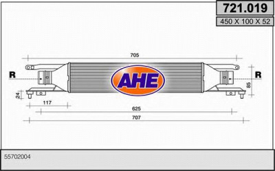 AHE 721019 -  Интеркулер