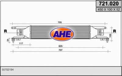 AHE 721020 - Интеркулер