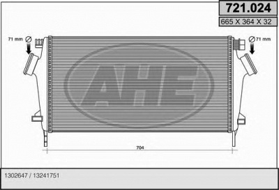 AHE 721024 -  Интеркулер