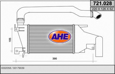 AHE 721028 - Интеркулер