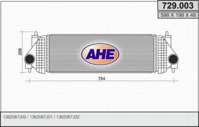 AHE 729003 -  Интеркулер