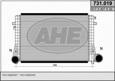 AHE 731019 - Интеркулер