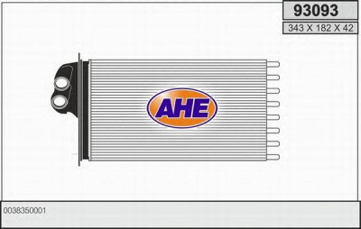 AHE 93093 -  Теплообменник, отопление салона