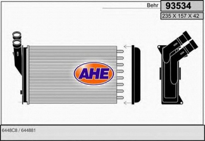 AHE 93534 -  Теплообменник, отопление салона