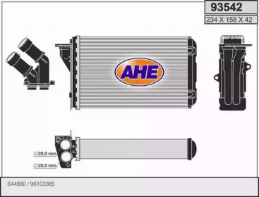 AHE 93542 -  Теплообменник, отопление салона