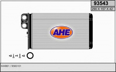 AHE 93543 -  Теплообменник, отопление салона