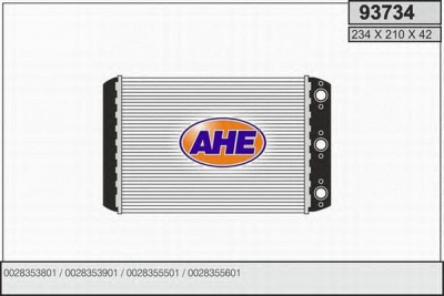 AHE 93734 -  Теплообменник, отопление салона