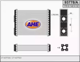 AHE 93778a -  Теплообменник, отопление салона
