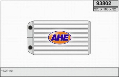 AHE 93802 - Теплообменник, отопление салона