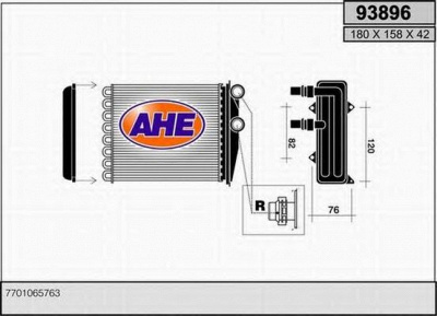 AHE 93896 -  Теплообменник, отопление салона