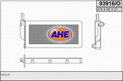 AHE 93916o -  Теплообменник, отопление салона