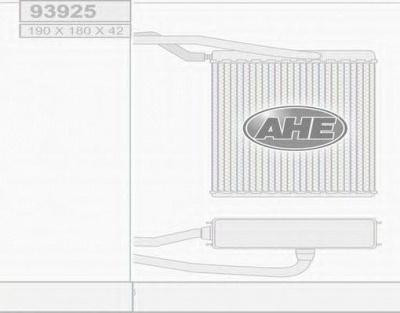 AHE 93925 - Теплообменник, отопление салона
