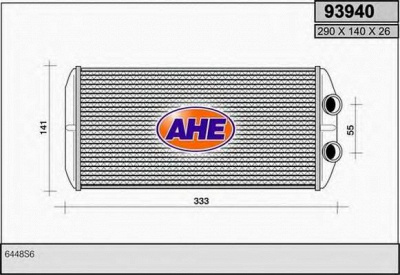 AHE 93940 -  Теплообменник, отопление салона