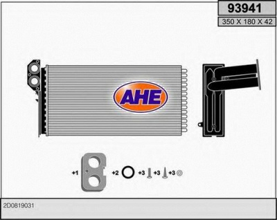 AHE 93941 -  Теплообменник, отопление салона
