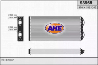 AHE 93965 - Теплообменник, отопление салона