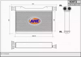 AHE 93972 - Теплообменник, отопление салона