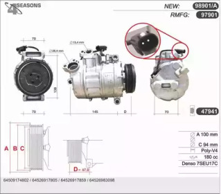 AHE 98901a -  Компрессор, кондиционер