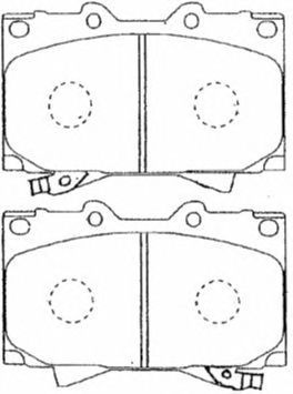 AISIN a1n144 -  Комплект тормозных колодок, дисковый тормоз