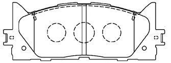 AISIN a1n154 -  Комплект тормозных колодок, дисковый тормоз