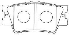AISIN a2n130 -  Комплект тормозных колодок, дисковый тормоз