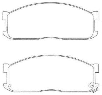AISIN asn120w -  Комплект тормозных колодок, дисковый тормоз