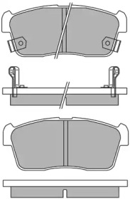 AISIN asn2155 -  Комплект тормозных колодок, дисковый тормоз