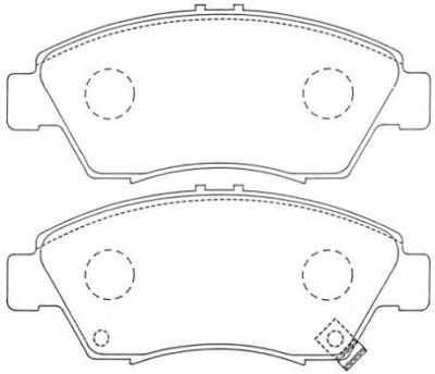 AISIN asn250 -  Комплект тормозных колодок, дисковый тормоз