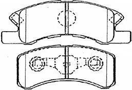 AISIN d1n046 -  Комплект тормозных колодок, дисковый тормоз