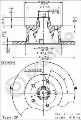 AP 10132 -  Тормозной диск