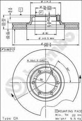 AP 20034 -  Тормозной диск