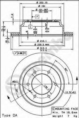 AP 24734 -  Тормозной диск