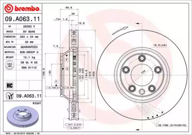 AP 25050v -  Тормозной диск