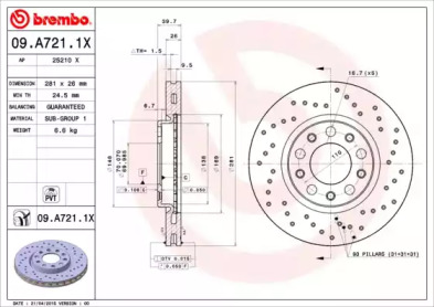 AP 25210x -  Тормозной диск