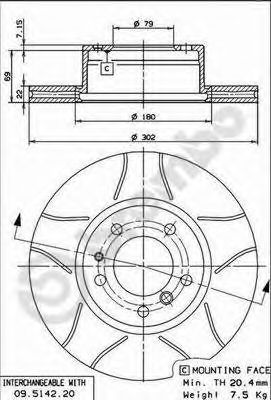 AP x24230 -  Тормозной диск