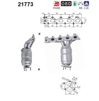 AS 21773 -  Катализатор