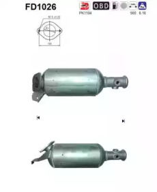 AS fd1026 -  Сажевый / частичный фильтр, система выхлопа ОГ