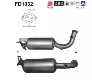 AS fd1032 -  Сажевый / частичный фильтр, система выхлопа ОГ