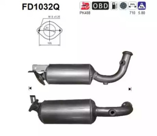 AS fd1032q -  Сажевый / частичный фильтр, система выхлопа ОГ