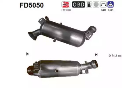 AS fd5050 -  Сажевый / частичный фильтр, система выхлопа ОГ