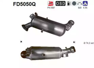 AS fd5050q -  Сажевый / частичный фильтр, система выхлопа ОГ