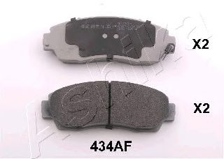 ASHIKA 5004434 -  Комплект тормозных колодок, дисковый тормоз
