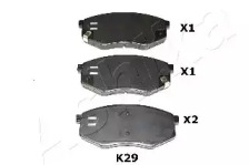 ASHIKA 500kk29 -  Колодки тормозные дисковые передние, комплект