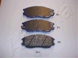 ASHIKA 500ss01 -  Комплект тормозных колодок, дисковый тормоз